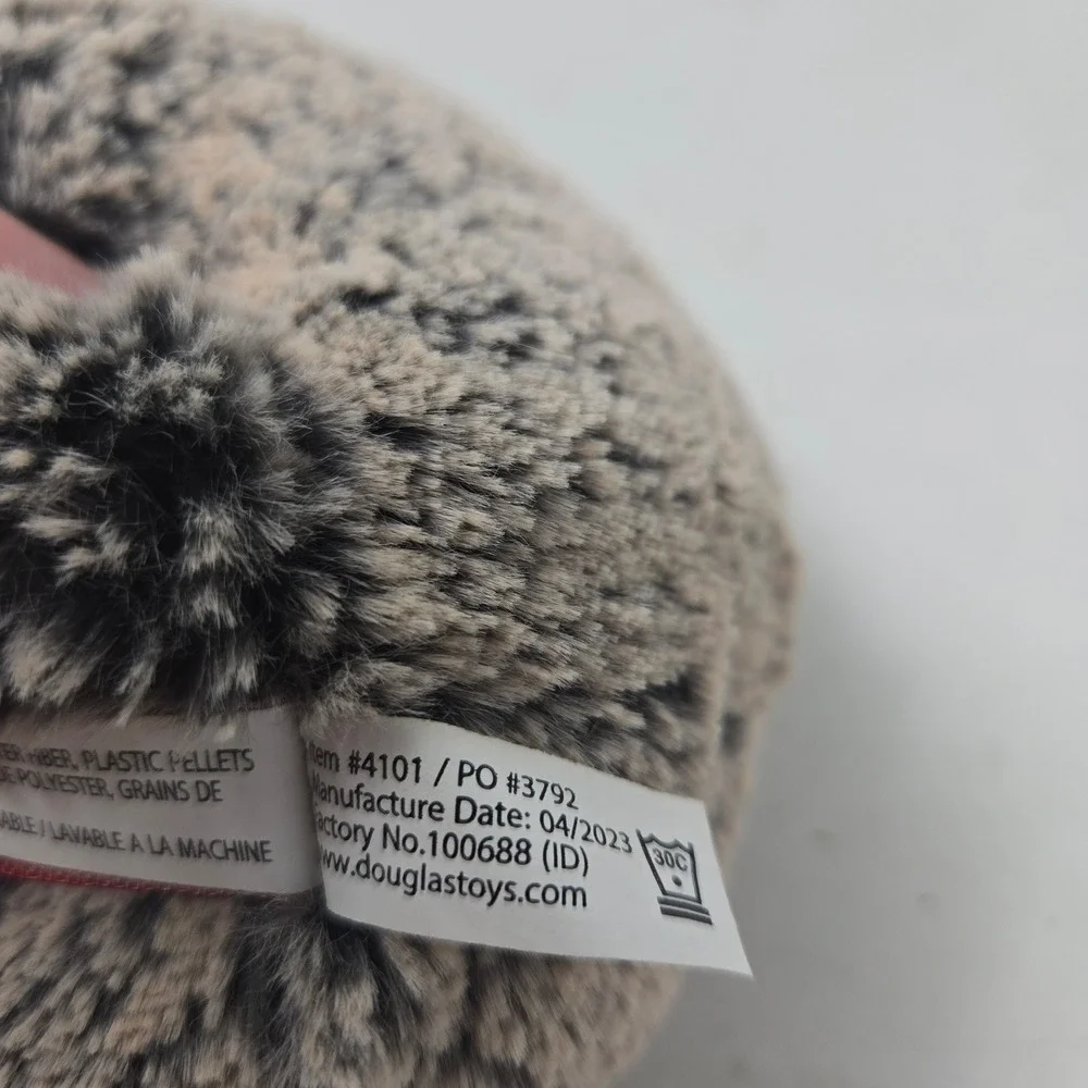 Douglas Spunky Hedgehog Plush Stuffed Animal Salt and Pepper Gray Tan‎ 4101